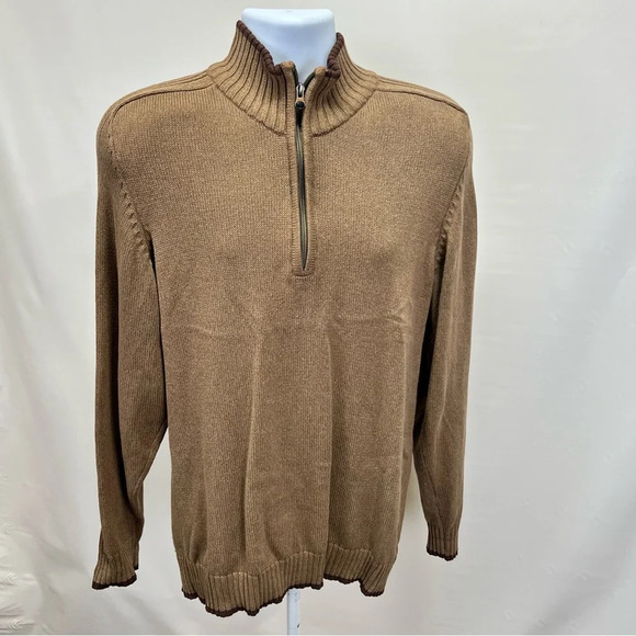 COLUMBIA Men’s mock neck 1/2 zip pullover sweater size M. - Picture 9 of 14